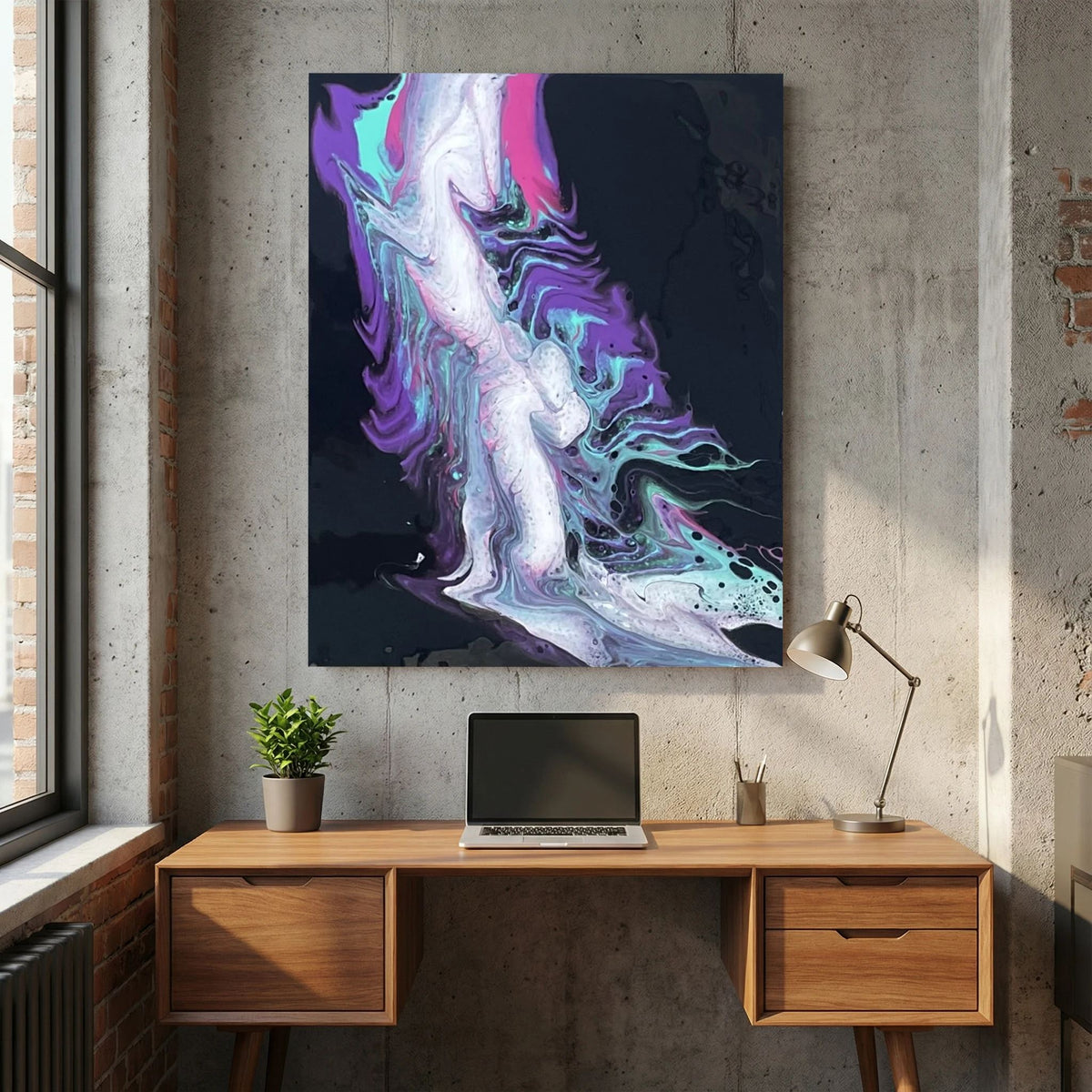 Violet Turquoise Flow  