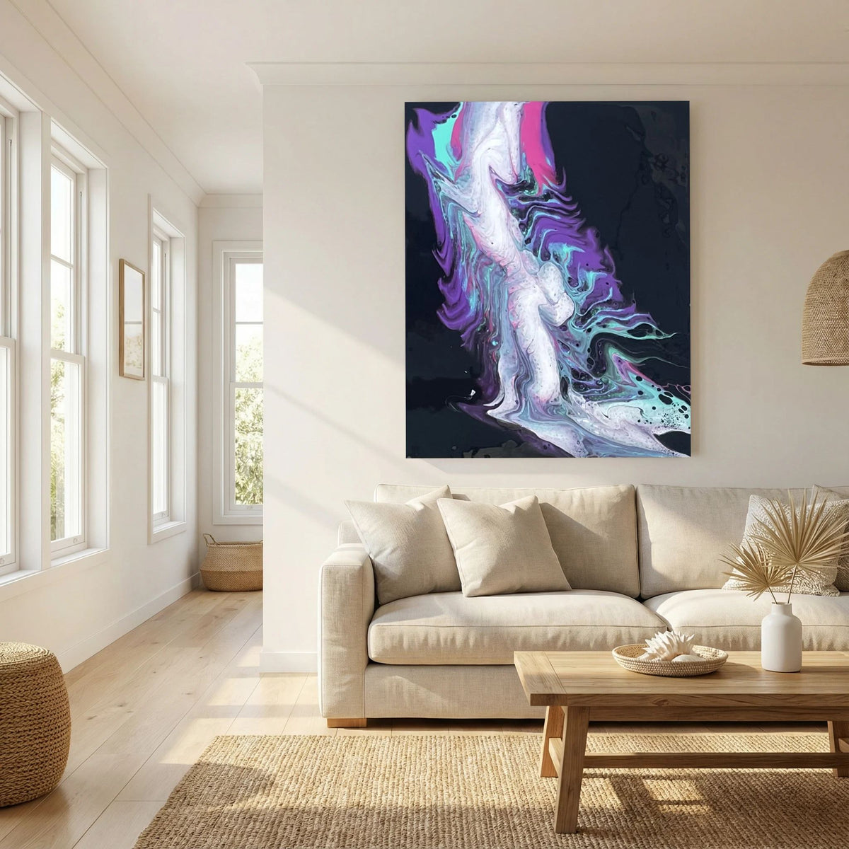 Violet Turquoise Flow  