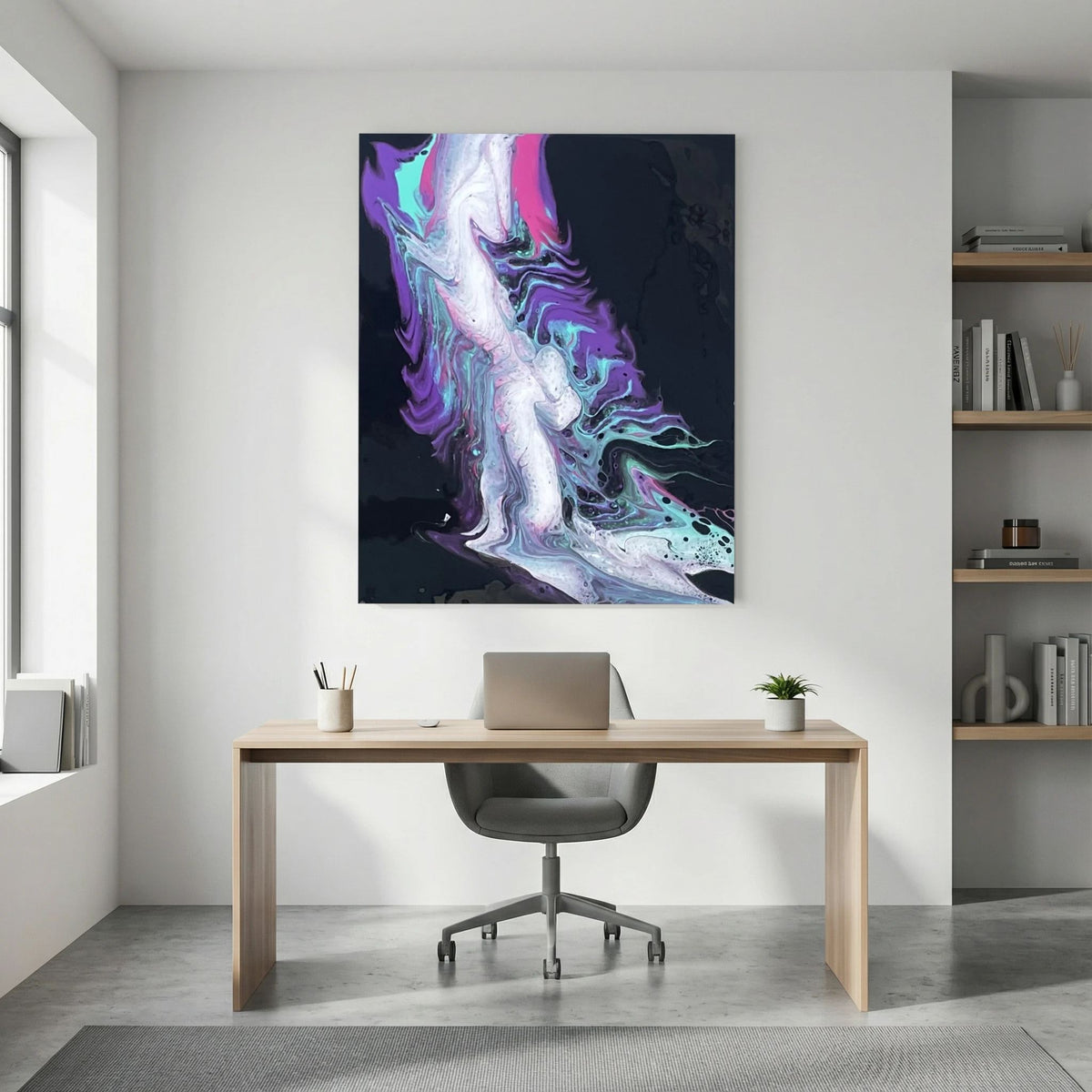 Violet Turquoise Flow  