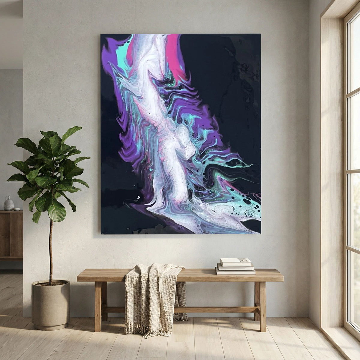 Violet Turquoise Flow  